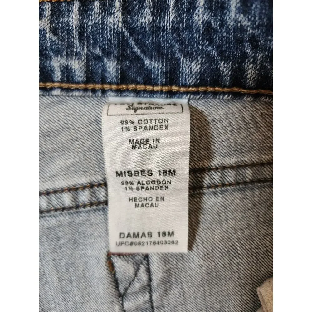 Levi Strauss Womens Size 18 Signature Mid Rise Bootcut Womens Blue Denim Jeans - Picture 14 of 15
